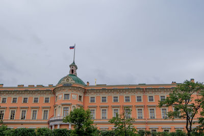 Low angle view of buildings against sky