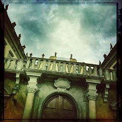 Low angle view of historical building against sky