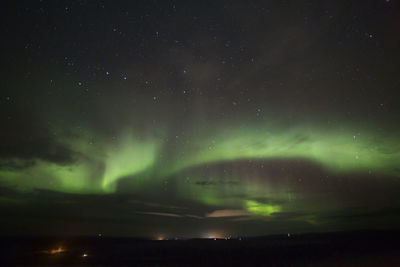 Aurora borealis in lapland, finland