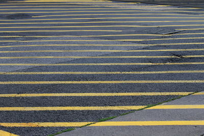 Full frame shot of zebra crossing