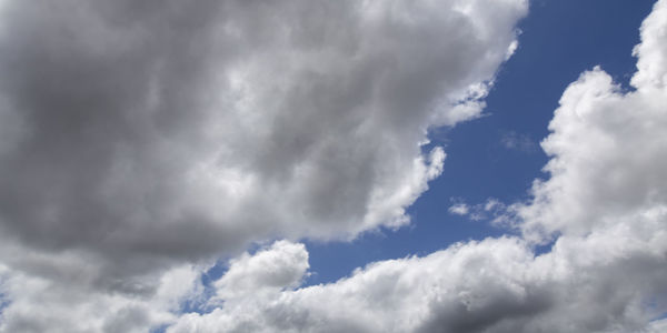 Low angle view of clouds in sky