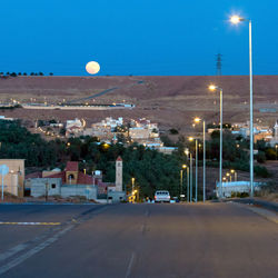 City street at night