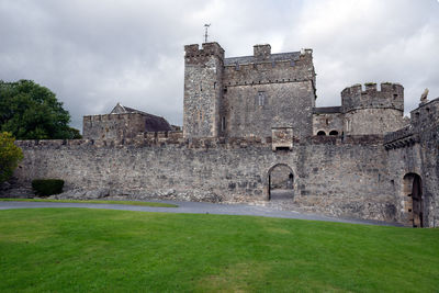 View of fort against cloudy sky