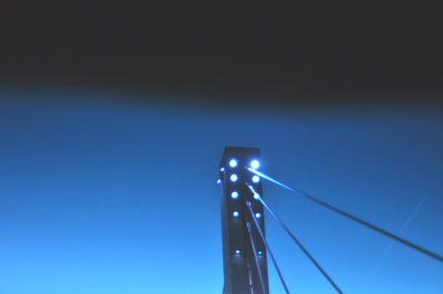Low angle view of illuminated lights