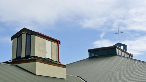 Low angle view of building against sky