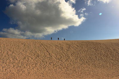 Scenic view of desert against sky