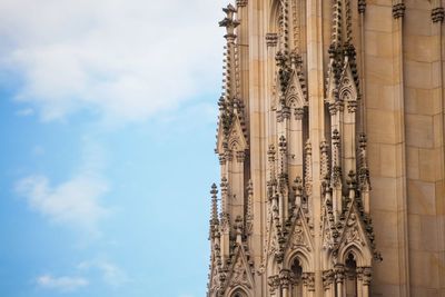 View of cologne cathedral facade