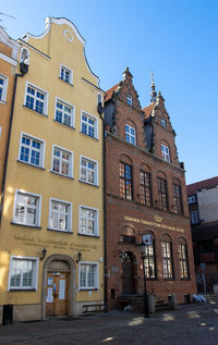 Low angle view of building against sky