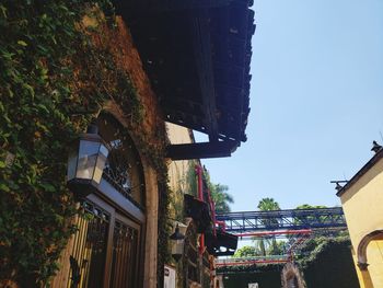 Low angle view of old building against sky