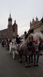 People at town square