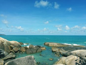 Scenic view of sea against sky