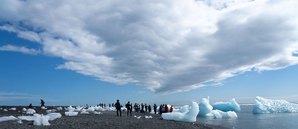 Panoramic view of dismonds beach against sky