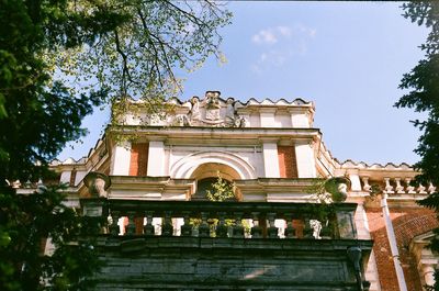 Low angle view of historical building