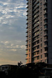 Low angle view of buildings against sky