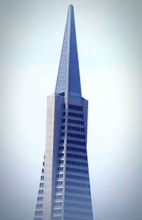 Low angle view of modern buildings against sky