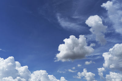 Low angle view of clouds in sky