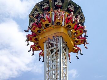 Low angle view of ferris wheel