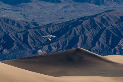 Aerial view of a desert