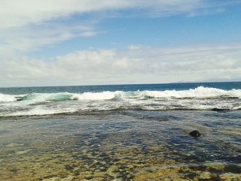 Scenic view of sea against sky