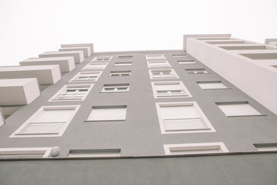 Low angle view of building against clear sky