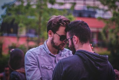 Young couple outdoors