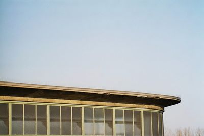 Low angle view of building against clear sky