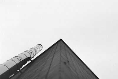 Low angle view of built structure against clear sky