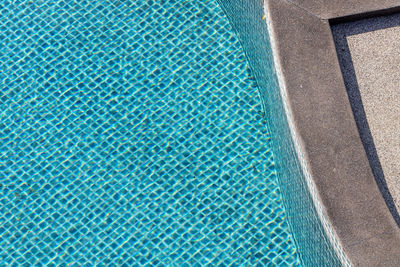 High angle view of swimming pool