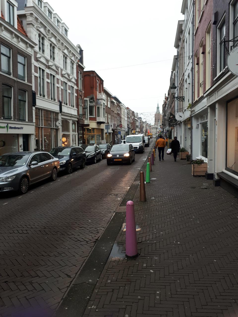 CITY STREET AMIDST BUILDINGS