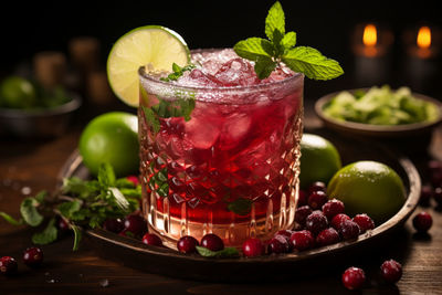 Close-up of drink on table