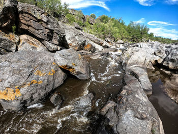 Close-up of rock formation