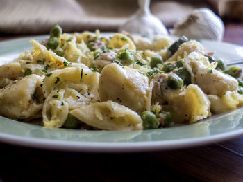 Close-up of pasta in plate