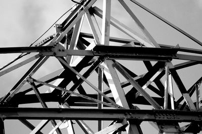 Low angle view of bridge against sky