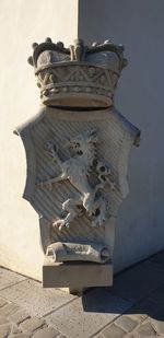 Close-up relief on therel wall, graz, clock tower