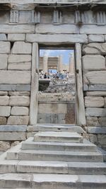 Low angle view of steps