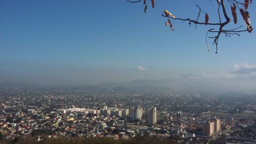 High angle view of cityscape