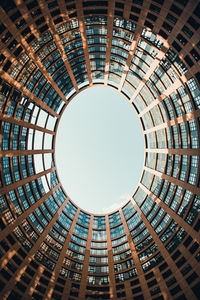 Low angle view of building against clear sky