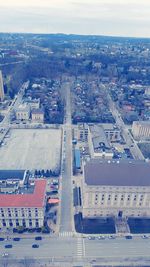 High angle view of cityscape