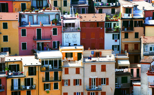 Residential buildings in city