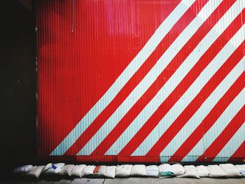 Close-up of red flag