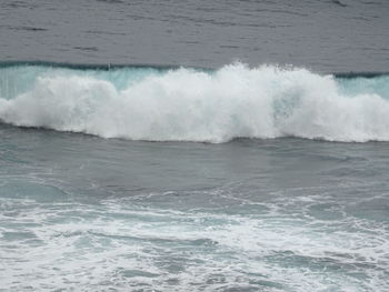 Waves rushing towards shore