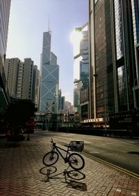 Bicycles in city