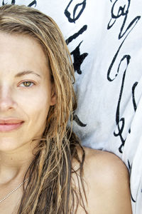 Portrait of smiling young woman