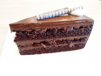 Close-up of chocolate cake