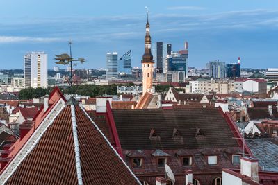 View of buildings in city