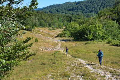 Hiking in velebit mountain, croatia