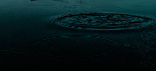 High angle view of rippled water in lake