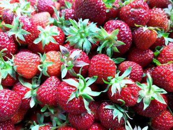 Full frame shot of strawberries