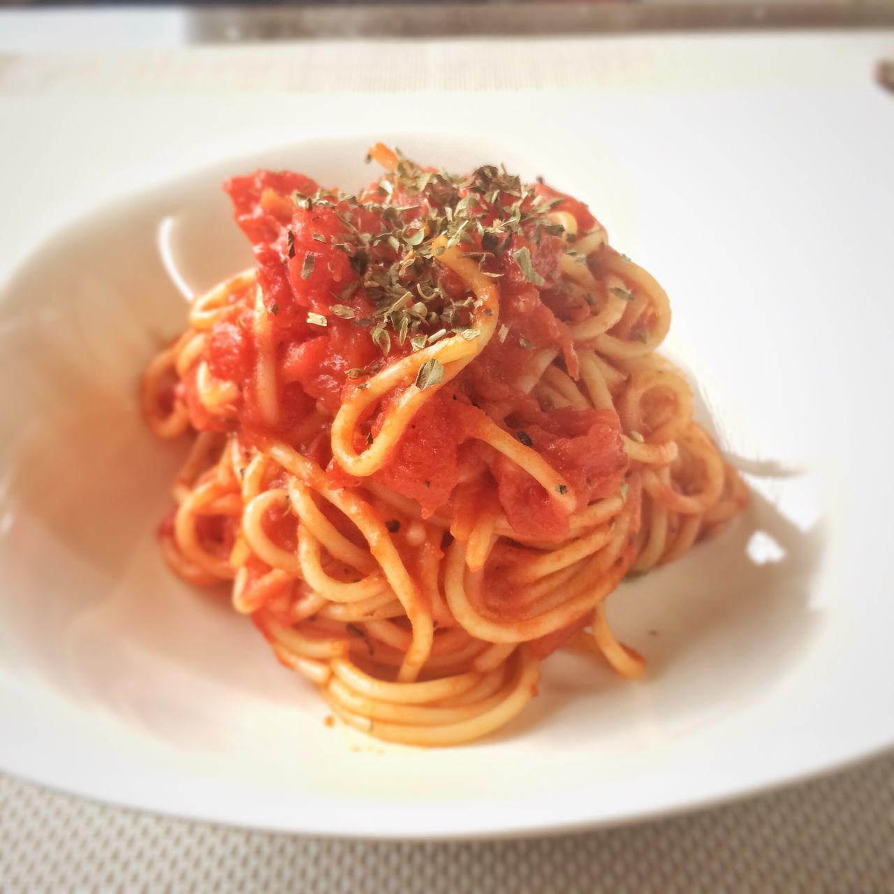 pasta, italian food, plate, food and drink, food, freshness, ready-to-eat, spaghetti, close-up, still life, indoors, serving size, noodles, no people, healthy eating, cooked, gourmet, indulgence, meal, garnish, red, day