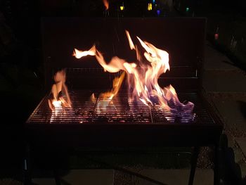 Fire pit at night